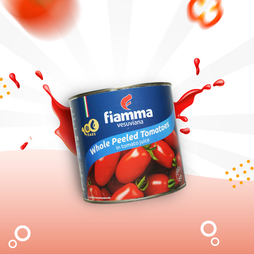 Fiamma Vesuviana Whole Peeled Tomatoes in Tomato Juice