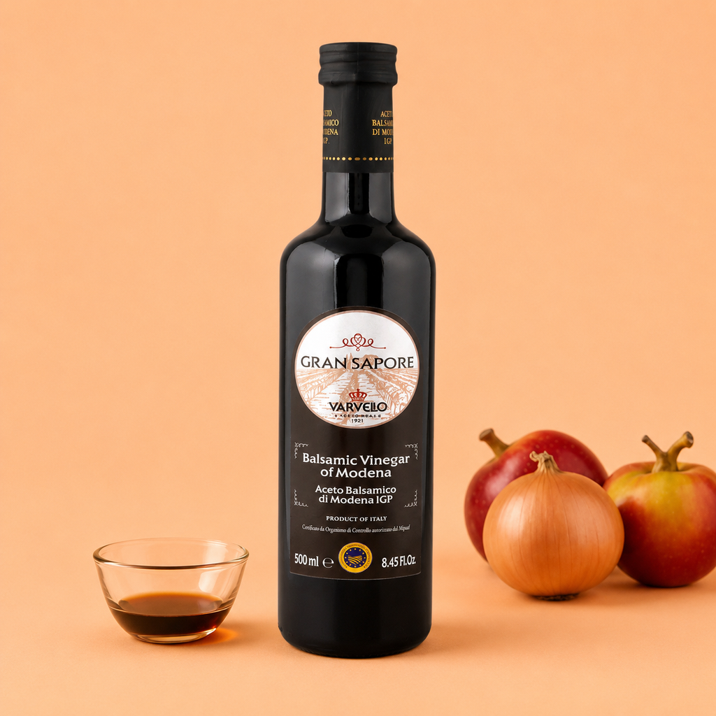 Gran Sapore Balsamic Vinegar of Modena IGP 500ml | Authentic Italian Balsamic Vinegar | Premium Salad Dressing, Marinade & Cooking Vinegar