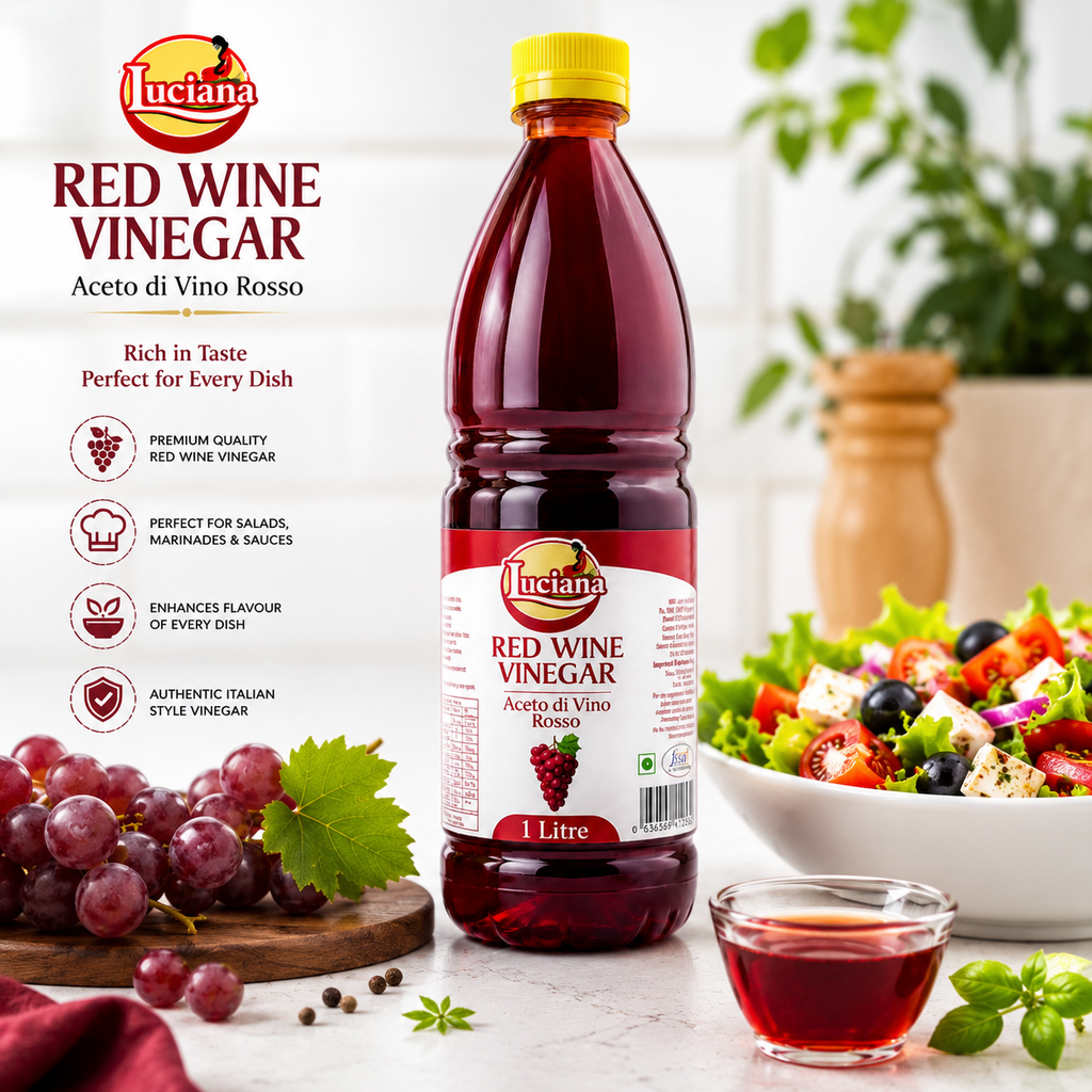 Luciana Red Wine Vinegar 1 Litre | Premium Italian Style Vinegar