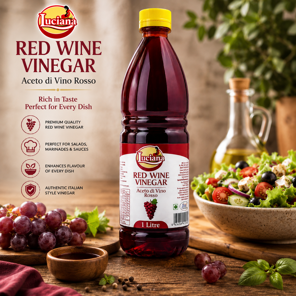 Luciana Red Wine Vinegar 1 Litre | Premium Italian Style Vinegar