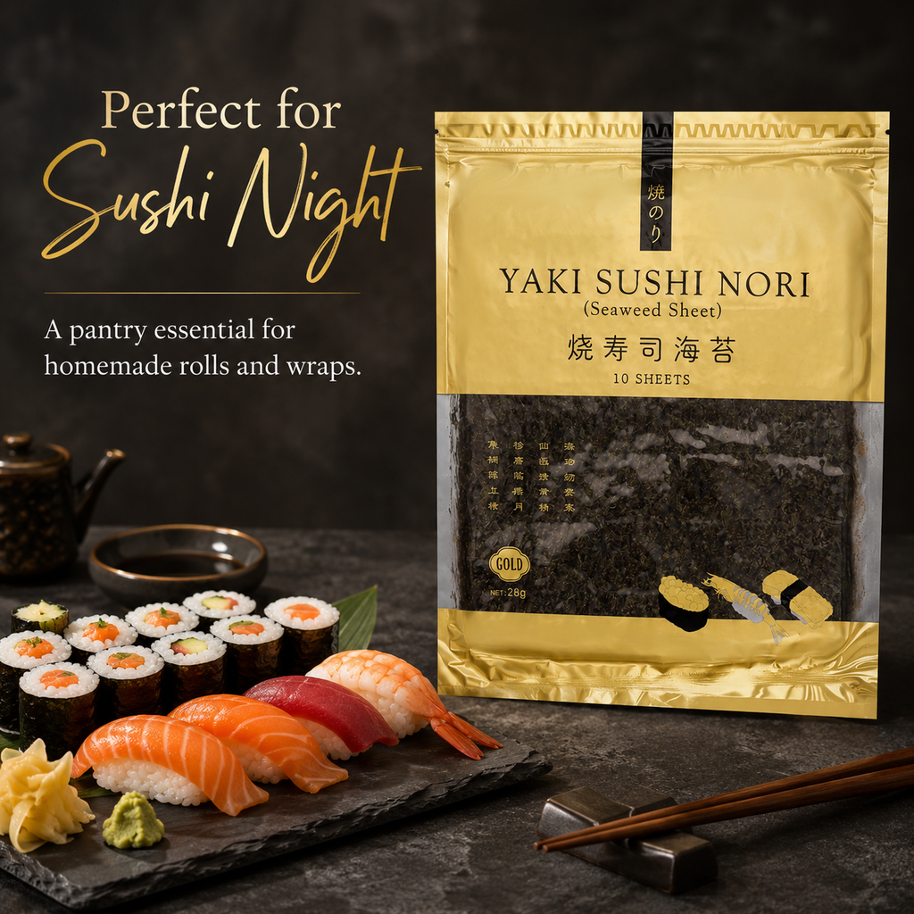 Gold Selection Yaki Sushi Nori Seaweed Sheets 10 Sheets (28g)