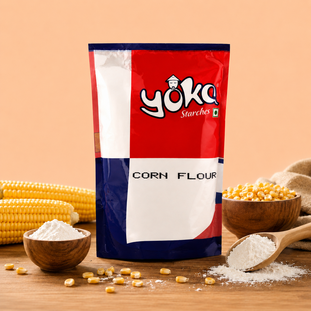 Yoka Starches Corn Flour | Fine & Smooth Corn Starch Powder |500g