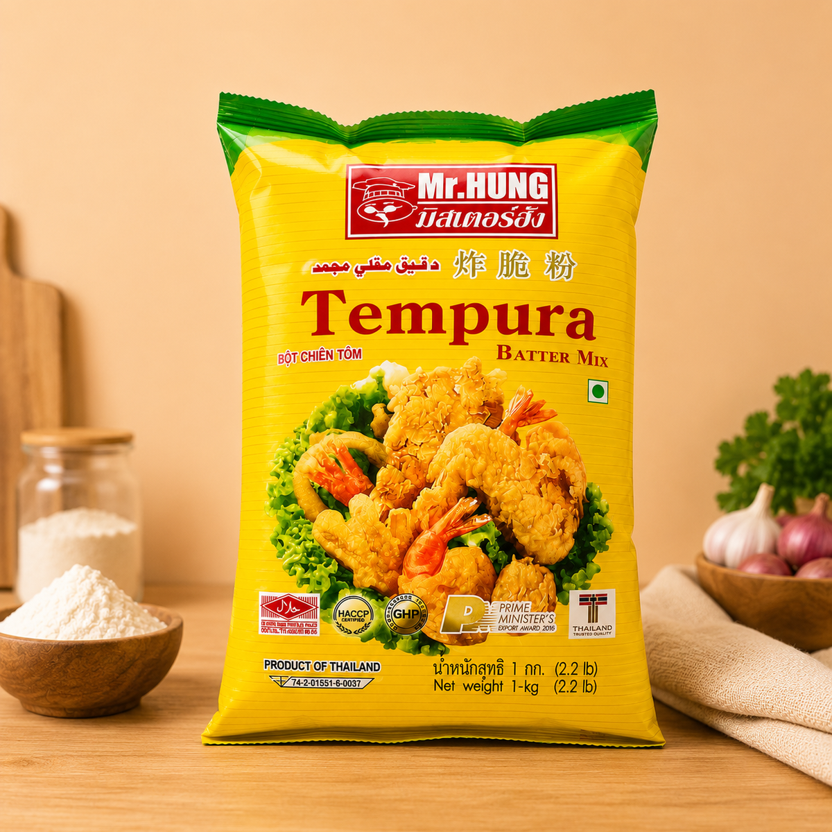 Mr. Hung Tempura Batter Mix | Crispy Tempura Frying Mix 1 kg