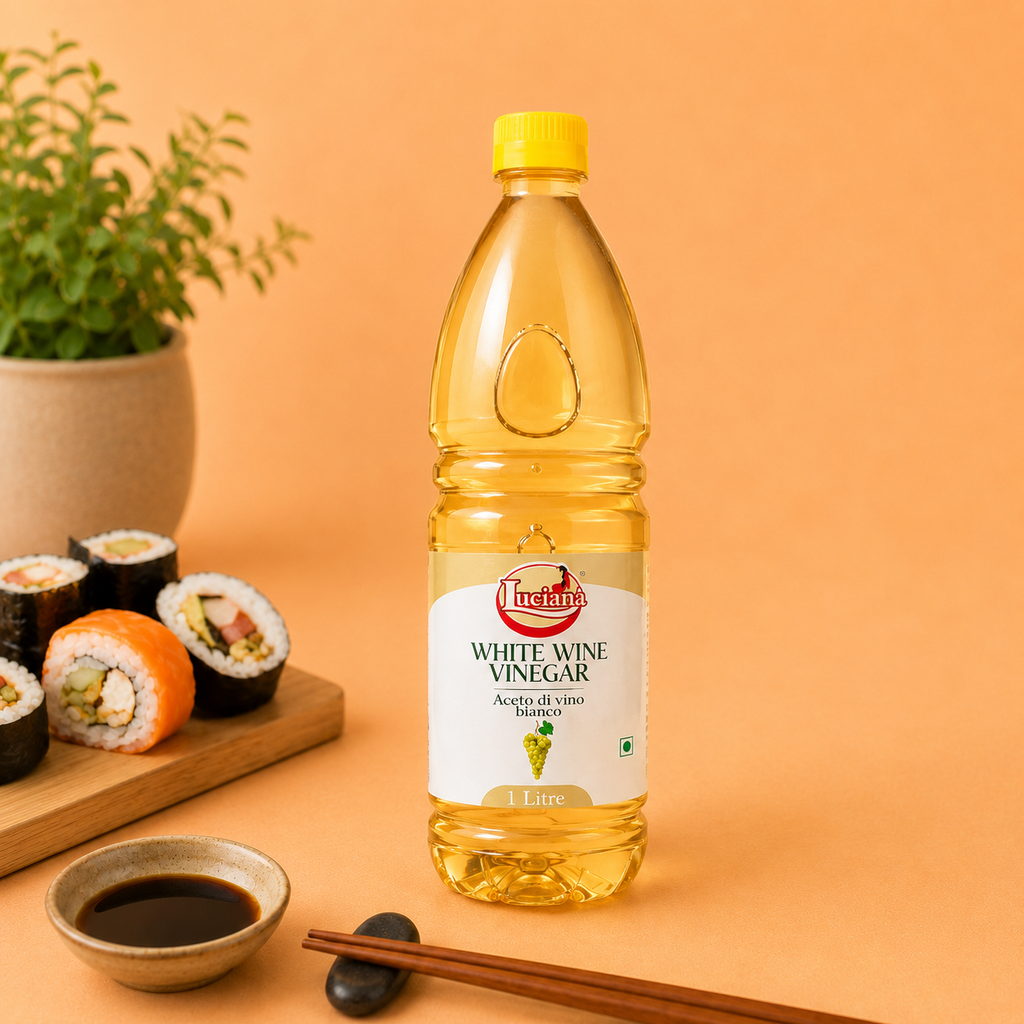 Luciana White Wine Vinegar 1 Litre | Authentic Italian Style White Wine Vinegar