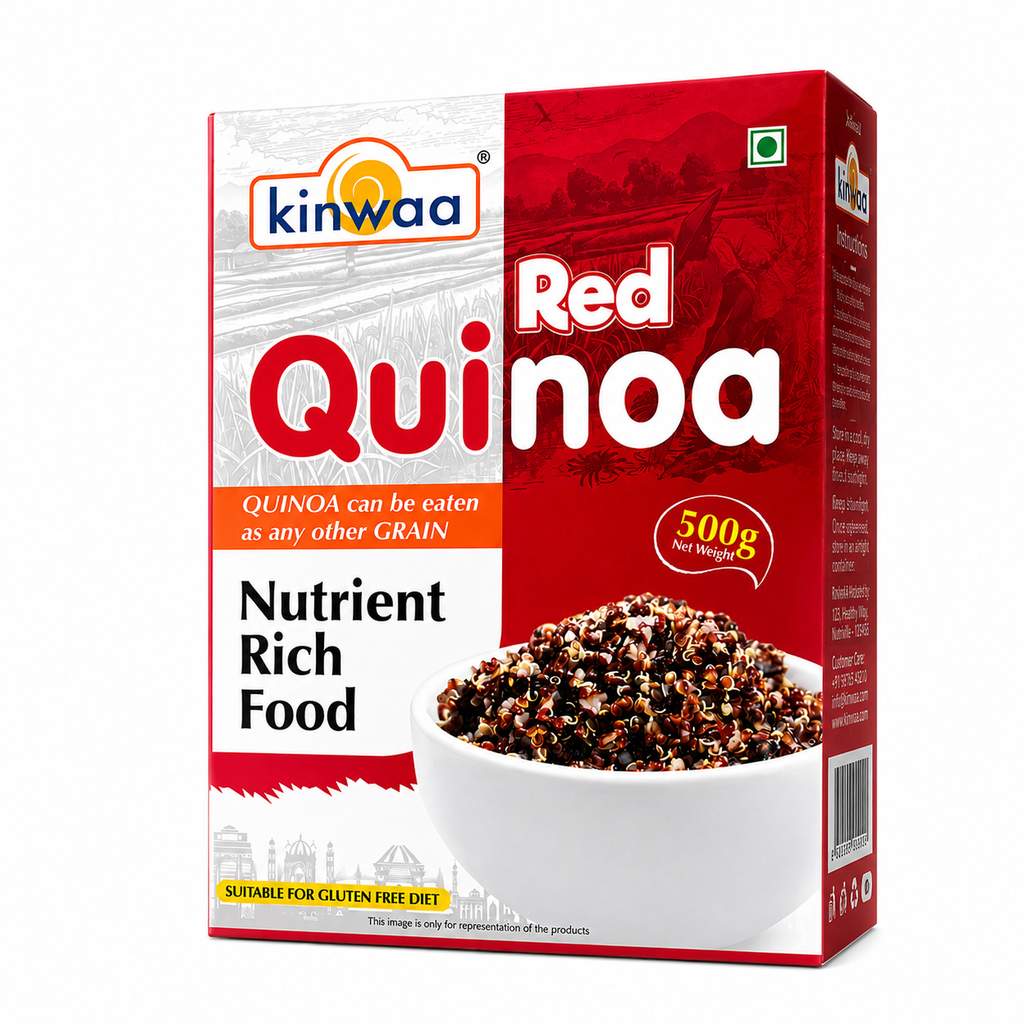 Kinwaa Red Quinoa 500g | Premium Imported Red Quinoa Seeds | High Protein, Rich in Fiber, Gluten Free | 100% Natural Superfood