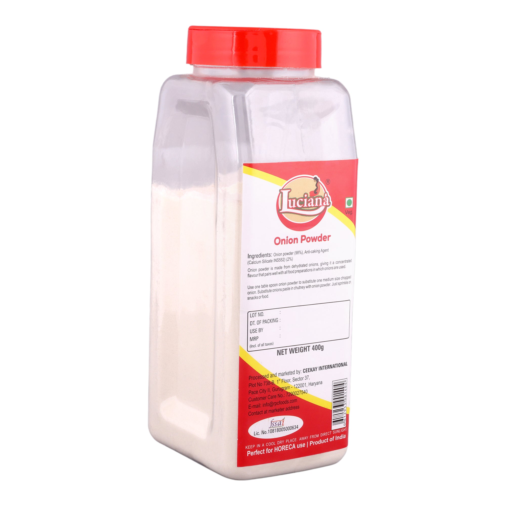 Luciana Onion Powder | Dehydrated Onion Spice for Cooking & Seasoning | 400g