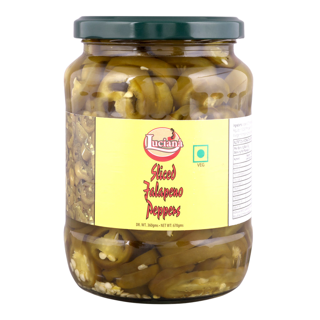 Luciana Sliced Jalapeno Peppers | Ready-to-Use Pickled Jalapeno Slices | 3kg