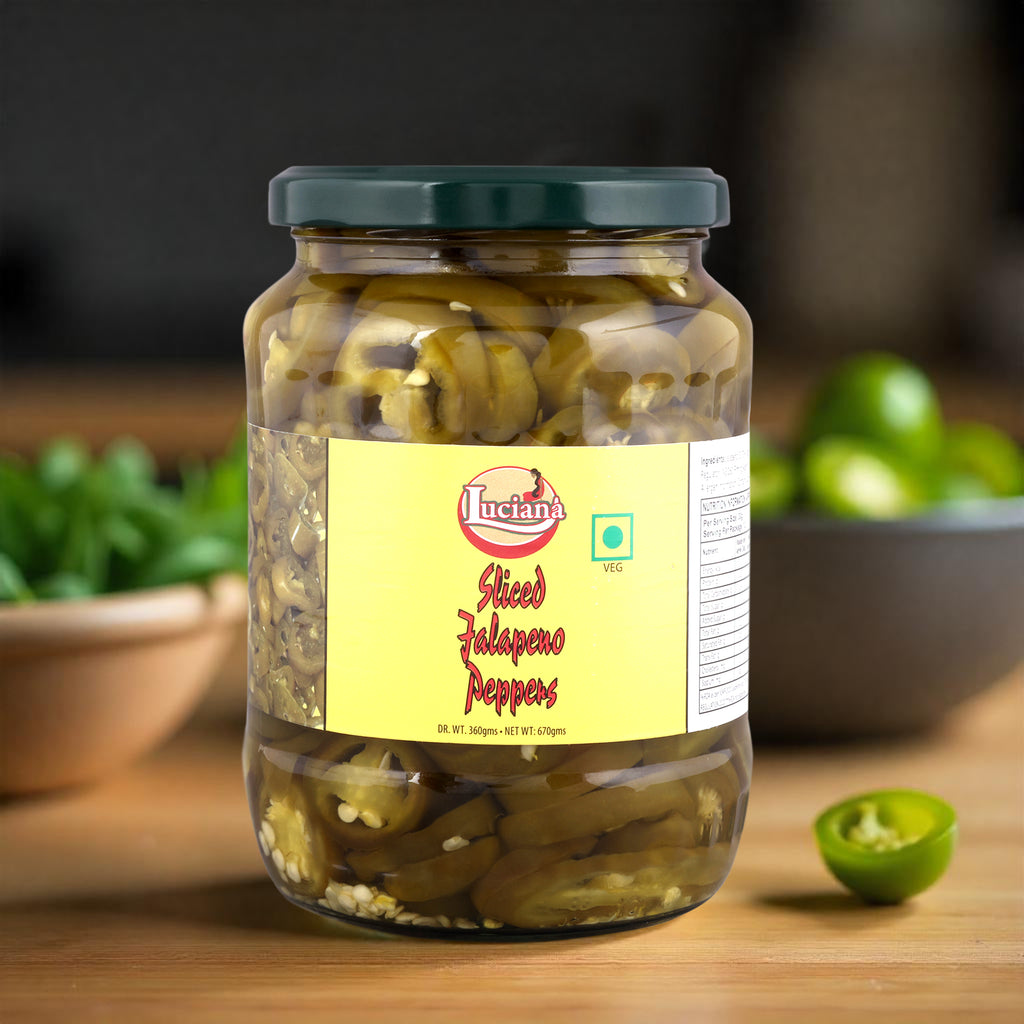 Luciana Sliced Jalapeno Peppers | Ready-to-Use Pickled Jalapeno Slices | 3kg