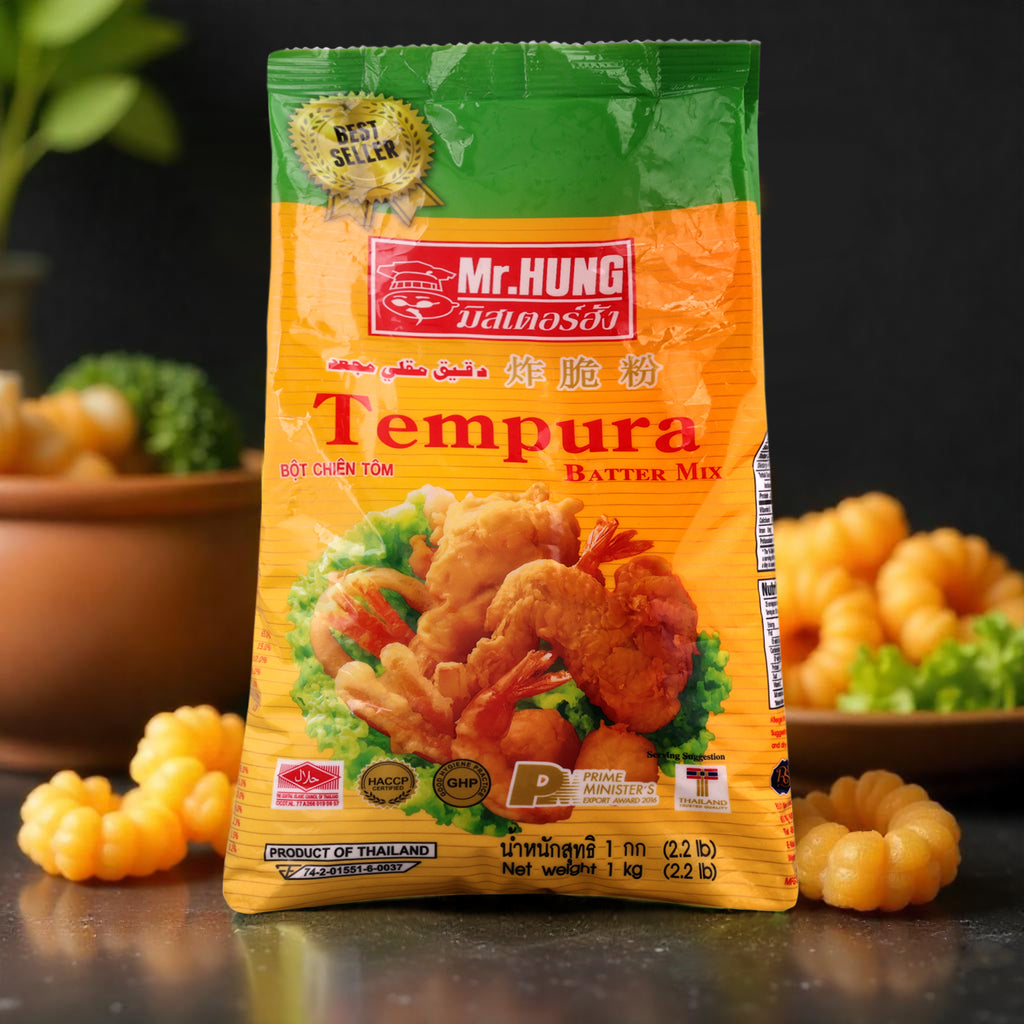 Mr. Hung Tempura Batter Mix | Crispy Tempura Frying Mix | Suitable for Vegetables & Seafood | 1 kg