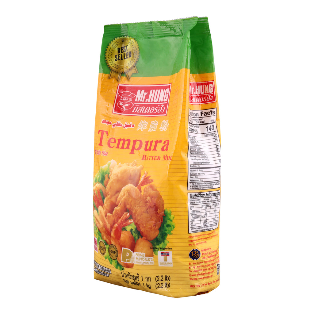 Mr. Hung Tempura Batter Mix | Crispy Tempura Frying Mix | Suitable for Vegetables & Seafood | 1 kg
