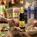 ZorbaFood Asian Noodles Kit – Soba, Udon & Rice Stick Noodles with Soy Sauce
