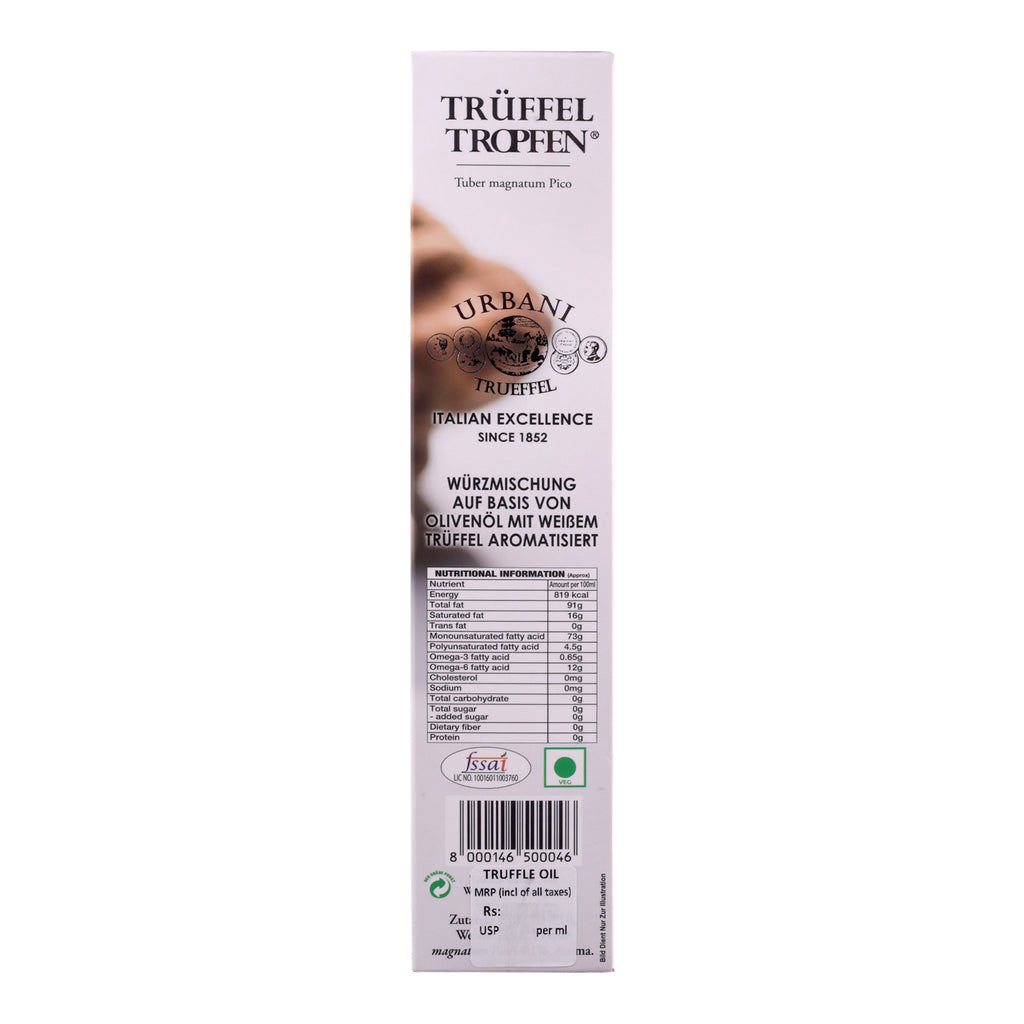 Urbani Goce di Tartufo White Truffle Flavoured Olive Oil | Italian Gourmet Condiment | 250 ml