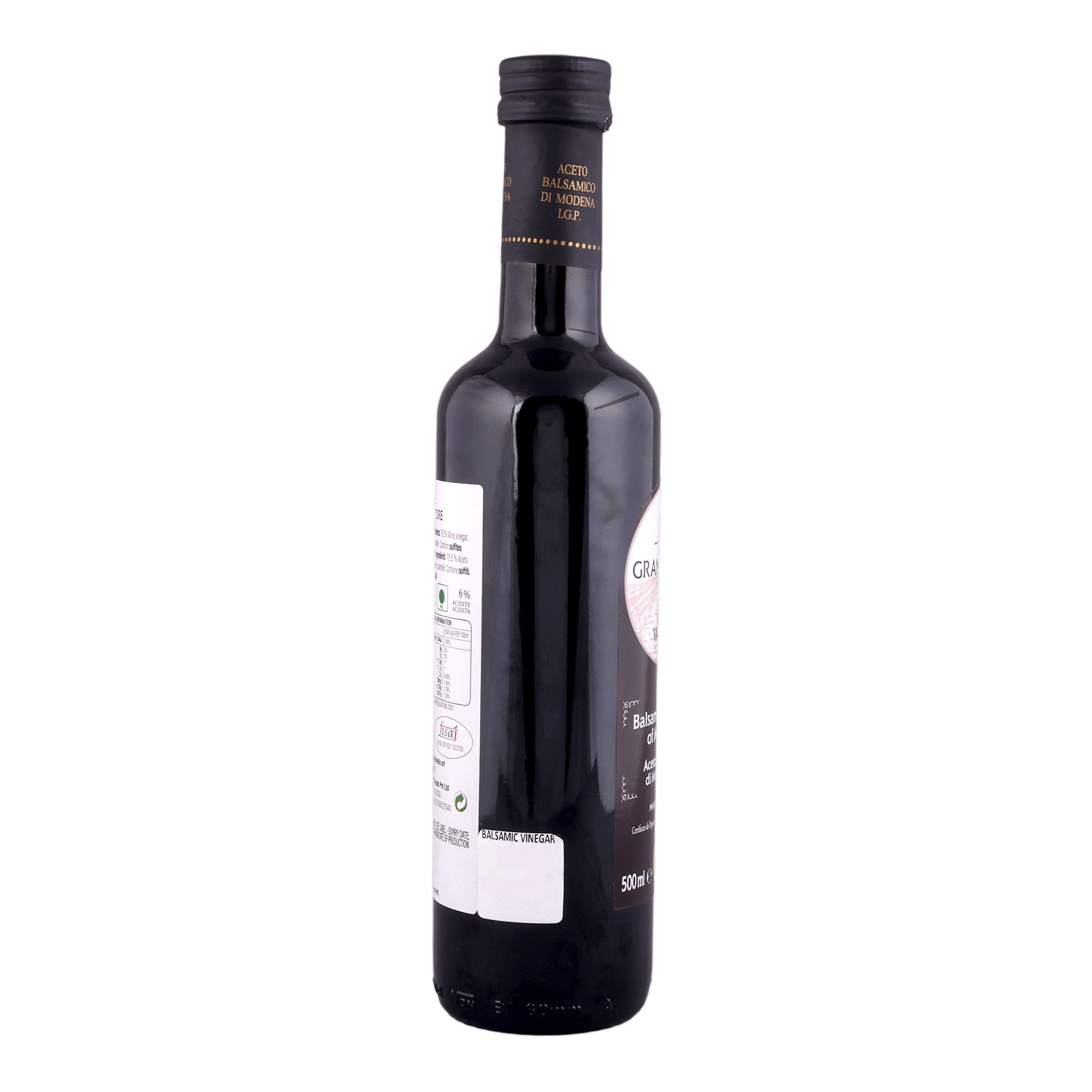 Gran Sapore Balsamic Vinegar of Modena IGP 500ml | Authentic Italian Balsamic Vinegar | Premium Salad Dressing, Marinade & Cooking Vinegar