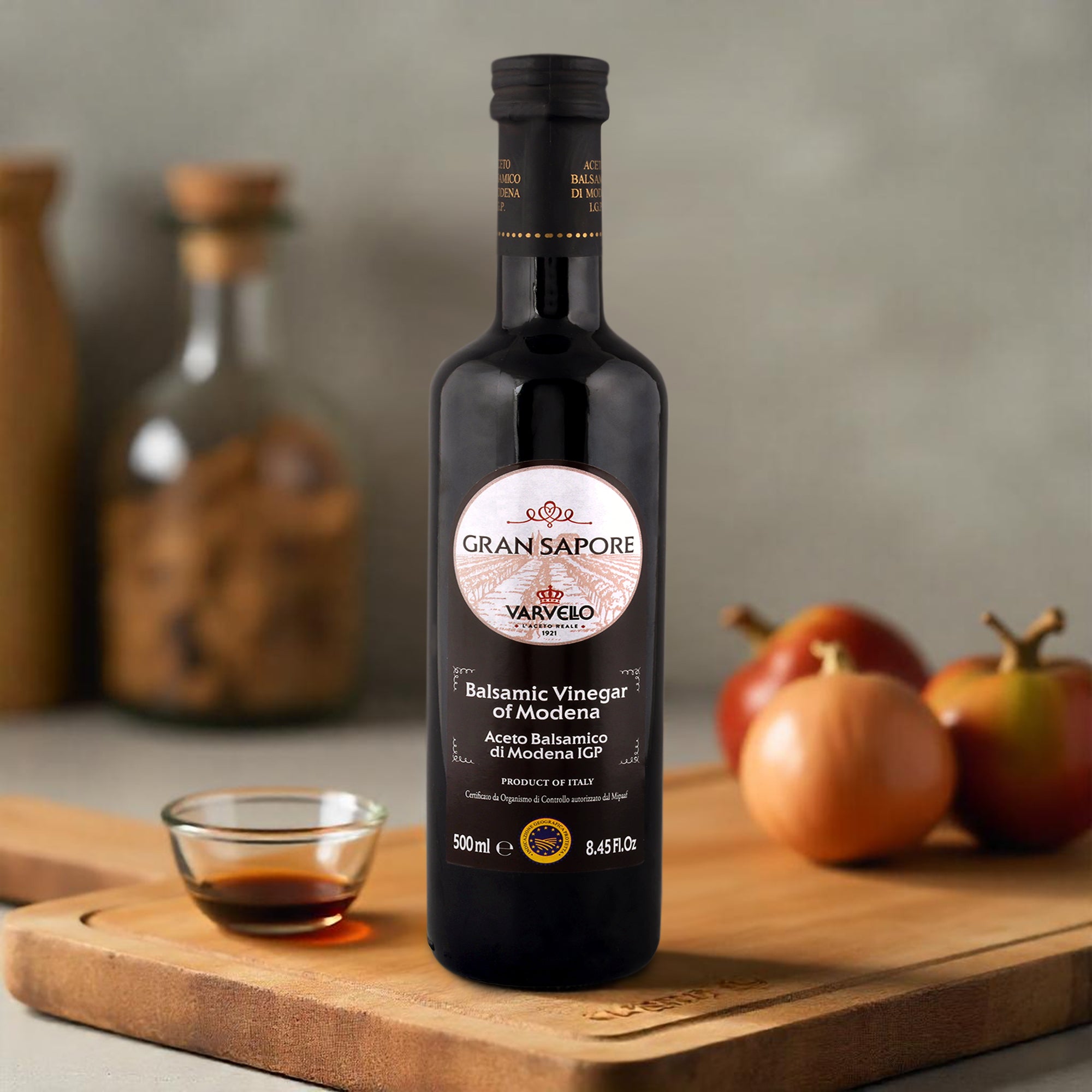 Gran Sapore Balsamic Vinegar of Modena IGP 500ml | Authentic Italian Balsamic Vinegar | Premium Salad Dressing, Marinade & Cooking Vinegar