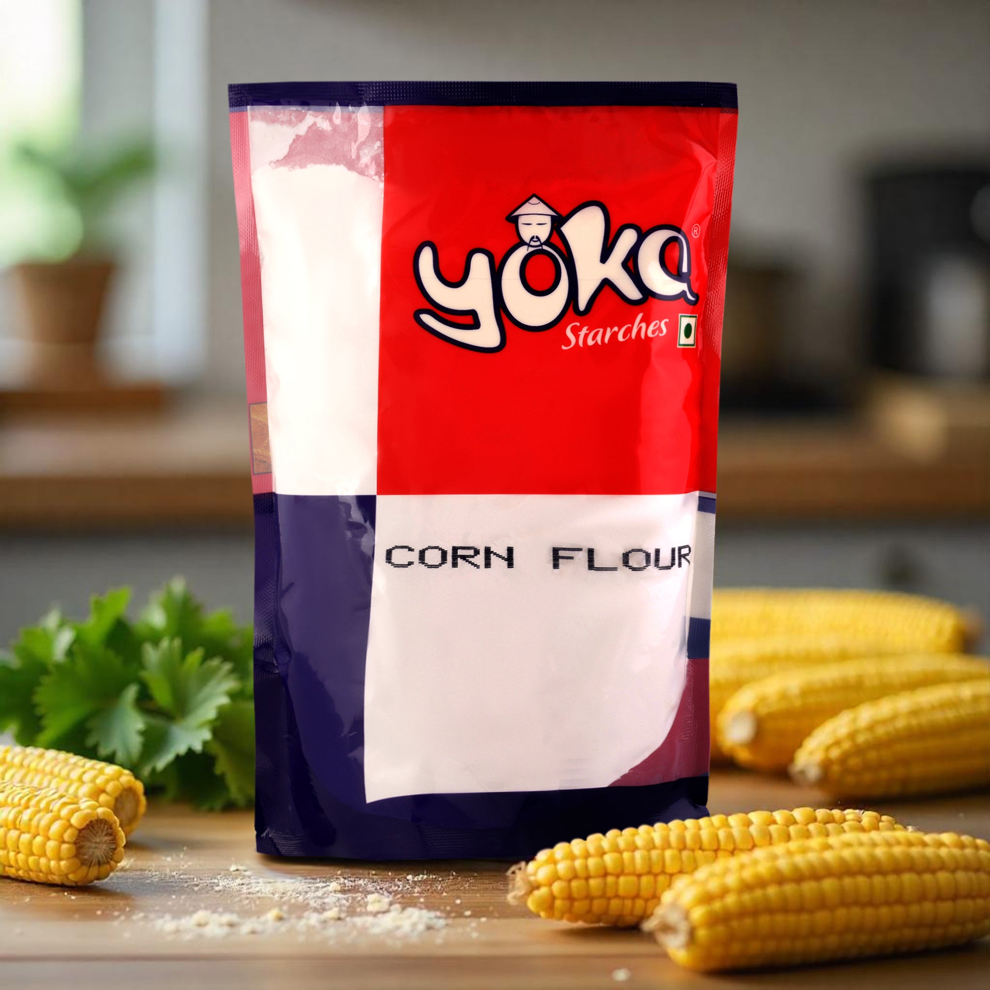 Yoka Starches Corn Flour | Fine & Smooth Corn Starch Powder |500g