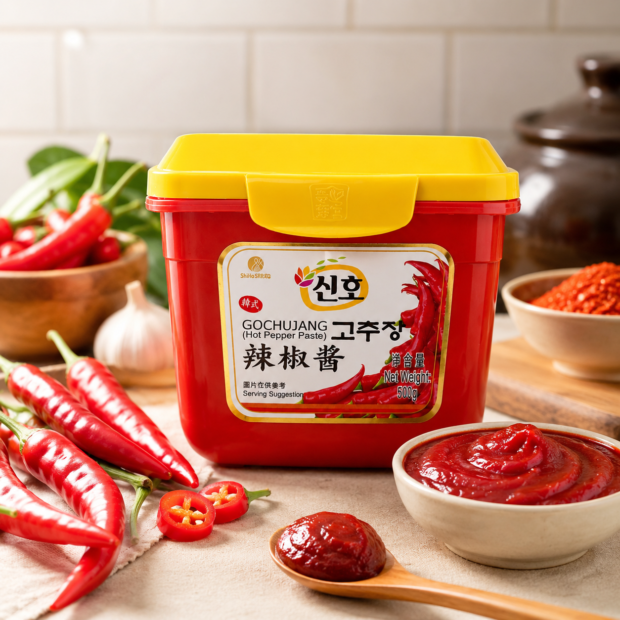 Shinho Korean Gochujang Hot Pepper Paste 500g